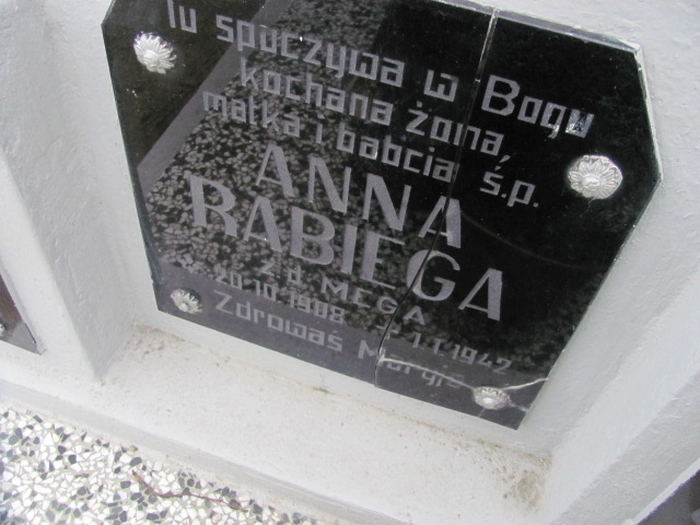 Anna Rabiega  1908 Laski Trzcinica - Grobonet - Wyszukiwarka osób pochowanych